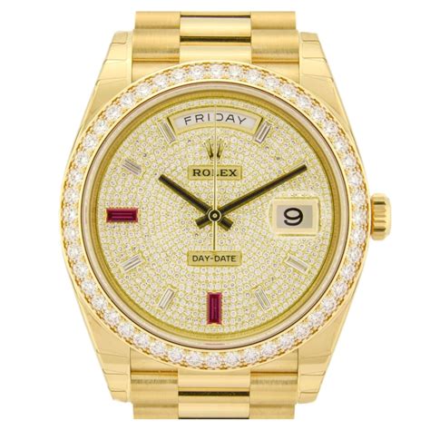 rolex day date pave diamond|rolex day date diamond dial.